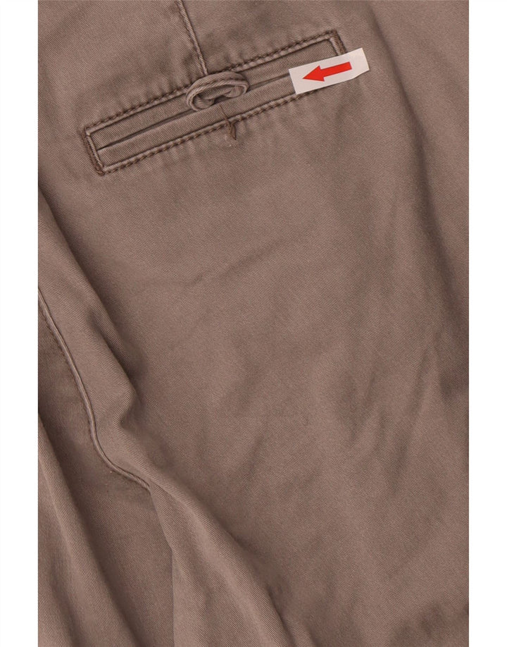Benetton Womens Straight Chino Trousers W30 L27 Grey