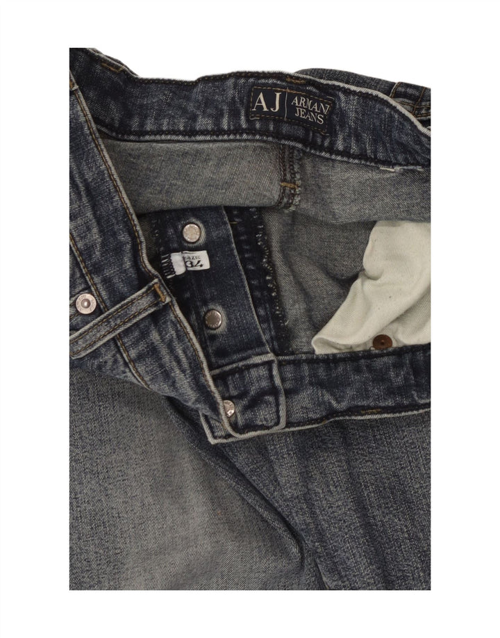 Blugi drepti pentru bărbați Armani W34 L30 Albastru
