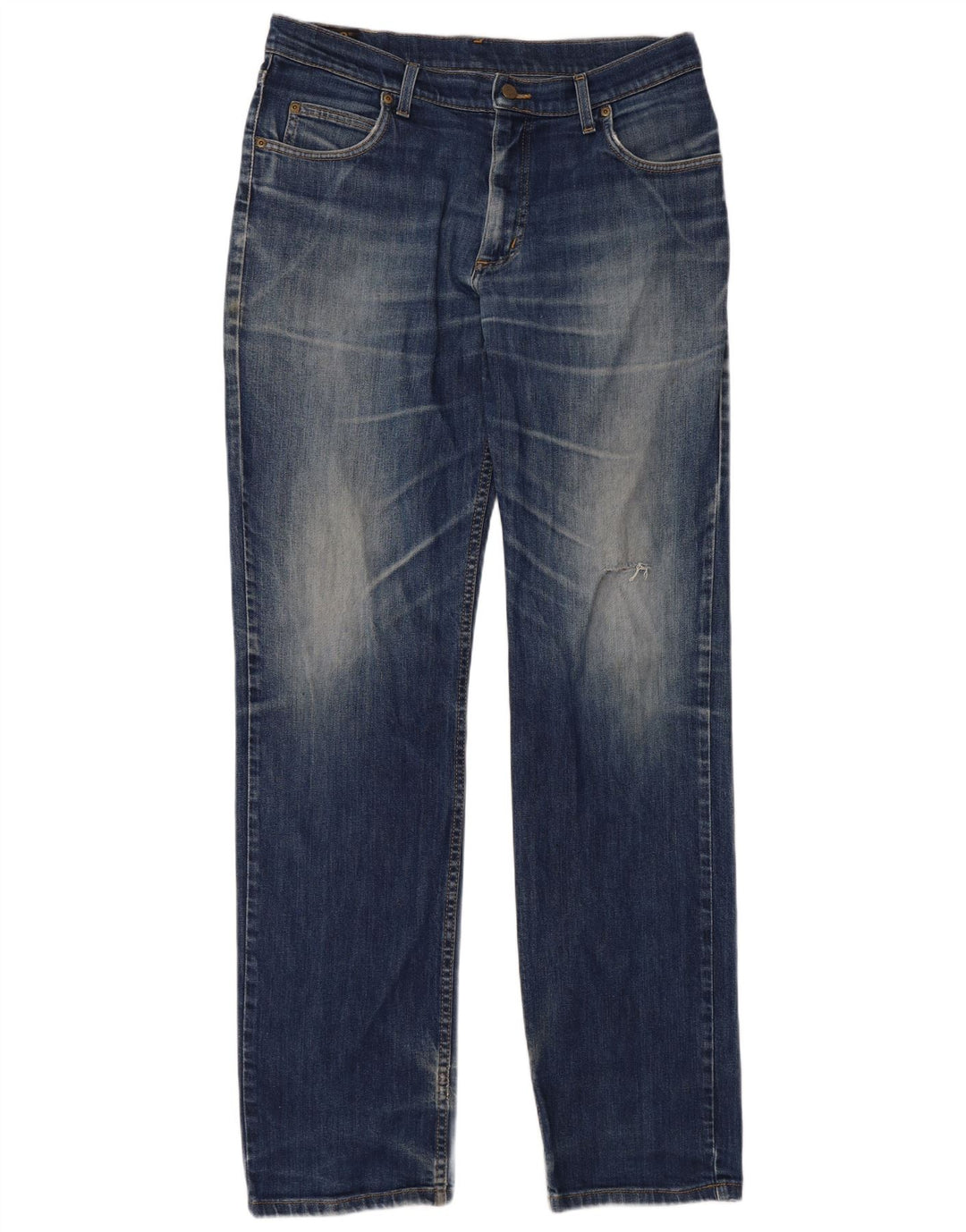 LEE Mens Brooklyn Straight Jeans W36 L36 Blue Cotton