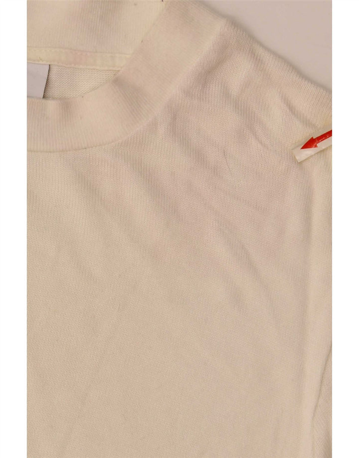 Zara Mens T-Shirt Top Medium Off White