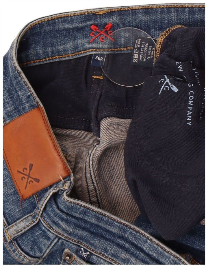 Crew Clothing Mens Regular Straight Jeans W38 L27 Blue Cotton