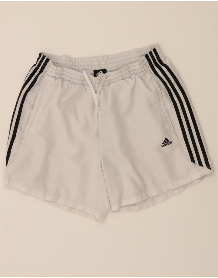 ADIDAS Mens Sport Shorts Large White Polyester