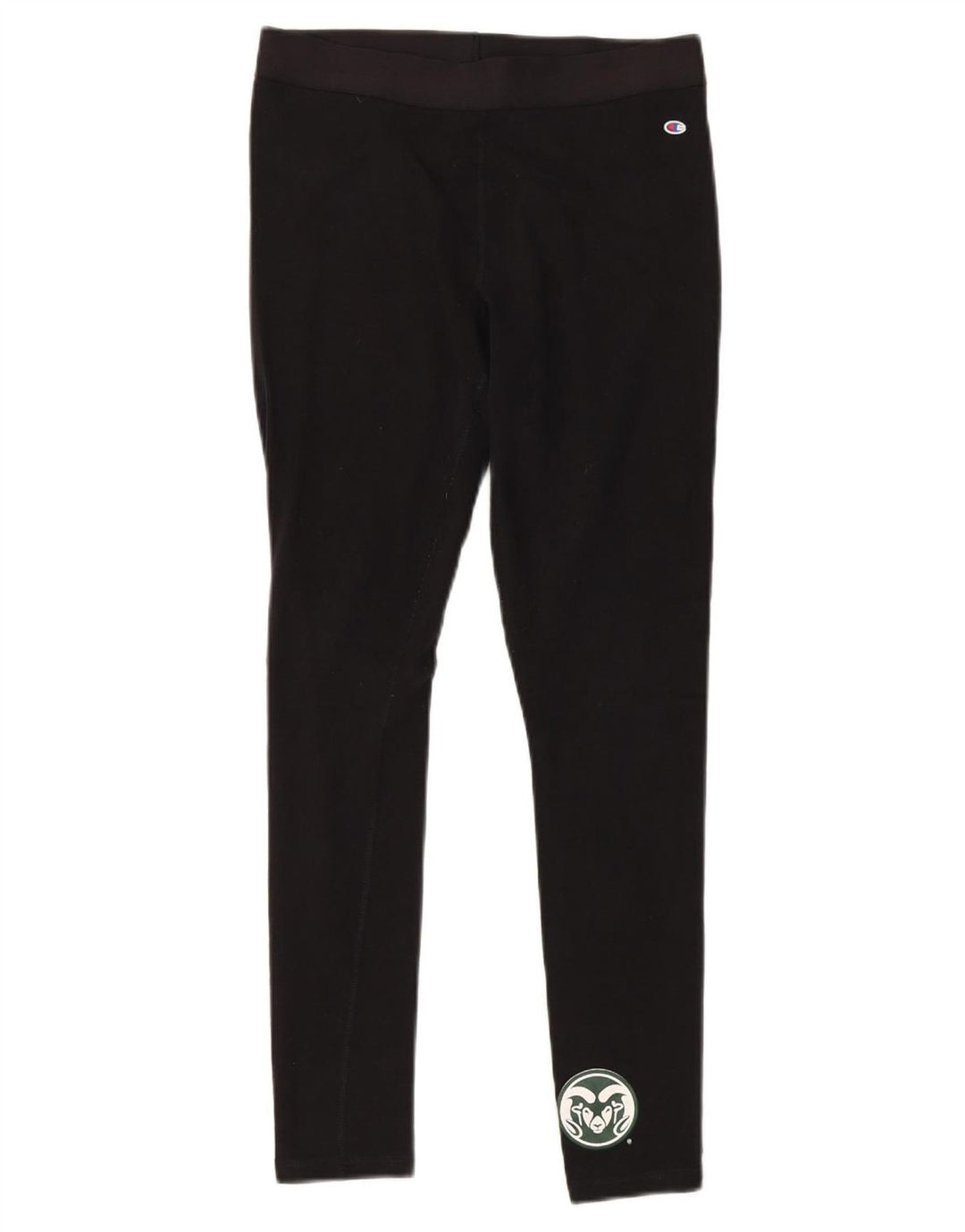 CHAMPION Womens Colorado State Rams Leggings UK 12 Medium  Black Cotton