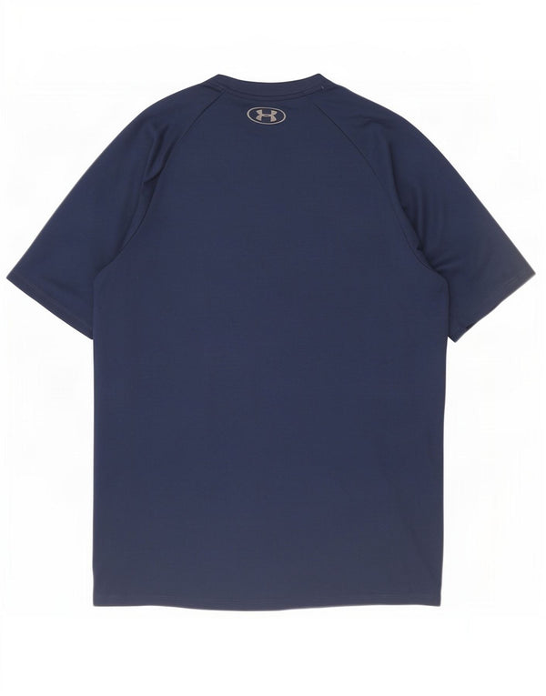 Under Armour Ανδρικό T-Shirt Top Medium Navy Blue Polyester