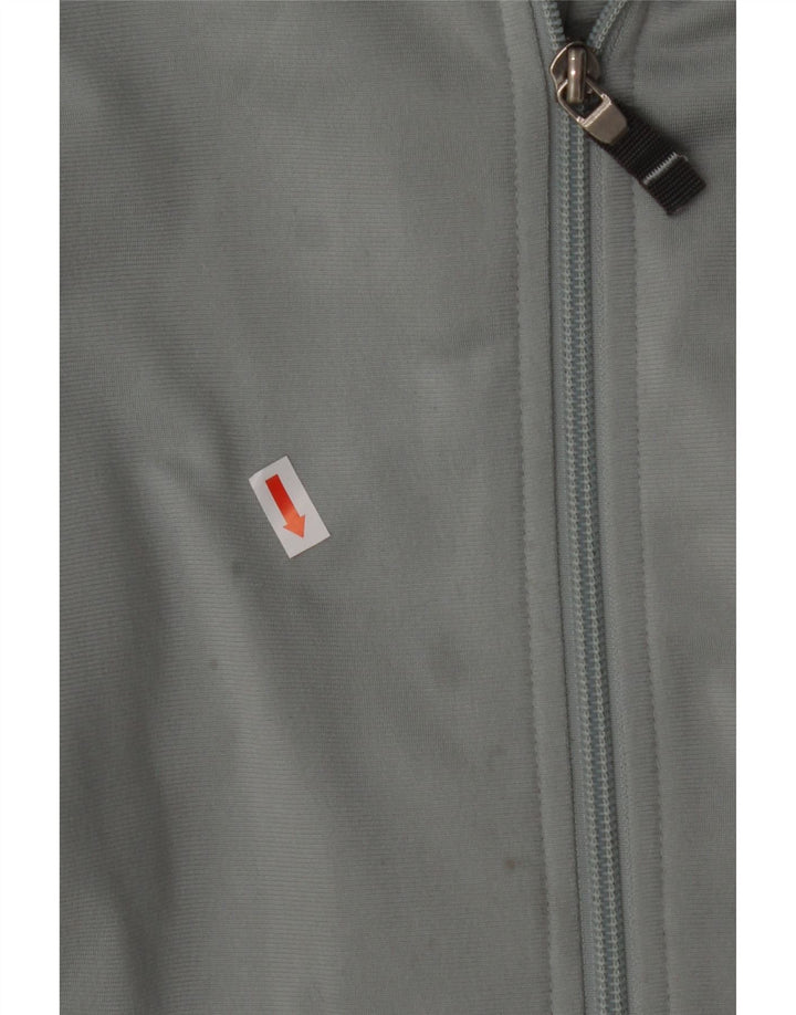 REEBOK Mens Hooded Tracksuit Top Jacket Large Grey Polyester Vintage Reebok and Second-Hand Reebok from Messina Hembry 