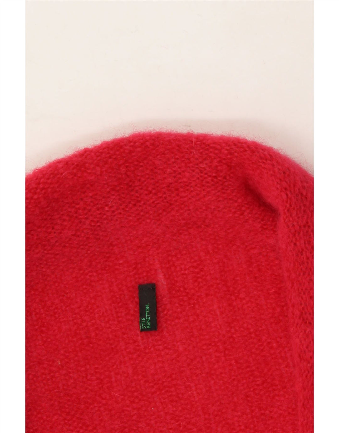 BENETTON Womens Open Cardigan Sweater One Size Red Mohair Vintage Benetton and Second-Hand Benetton from Messina Hembry 