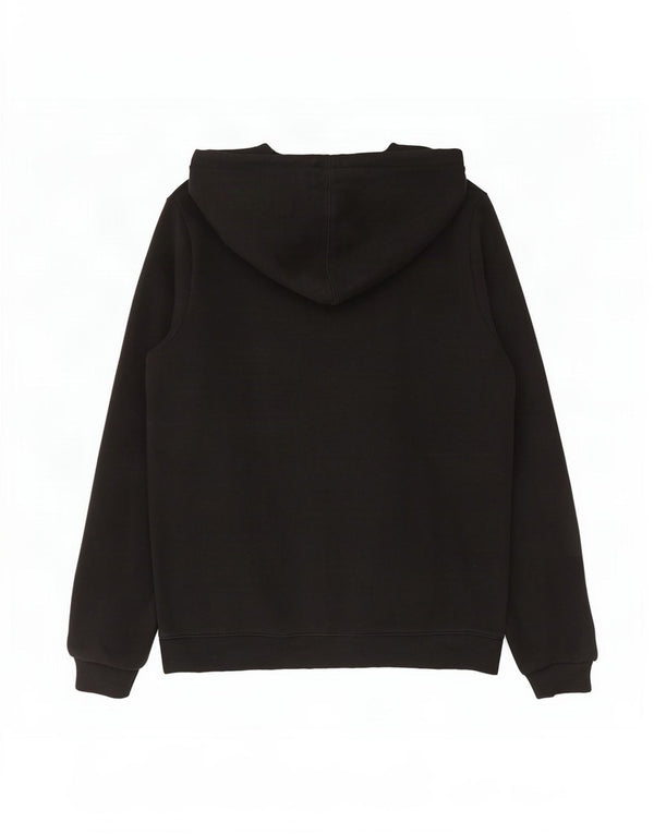 Reebok Mens Graphic Hoodie Jumper Médio Algodão Preto
