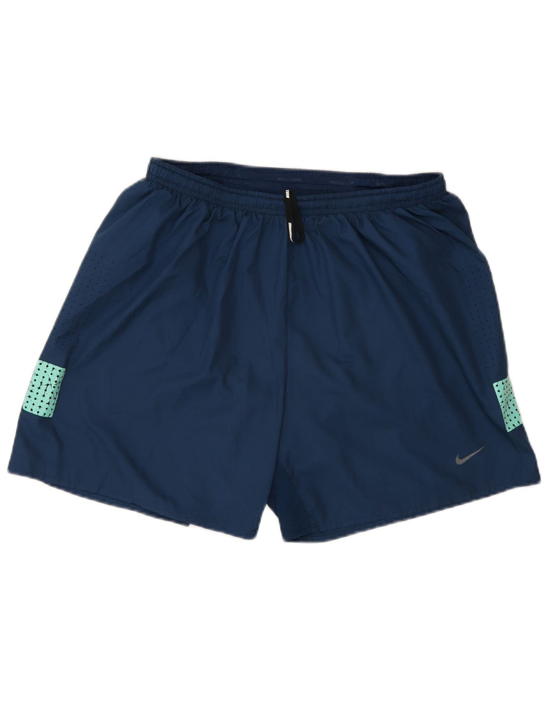 Nike Mens Regular Fit Sport Shorts Medium Blue Colourblock Polyester Sports