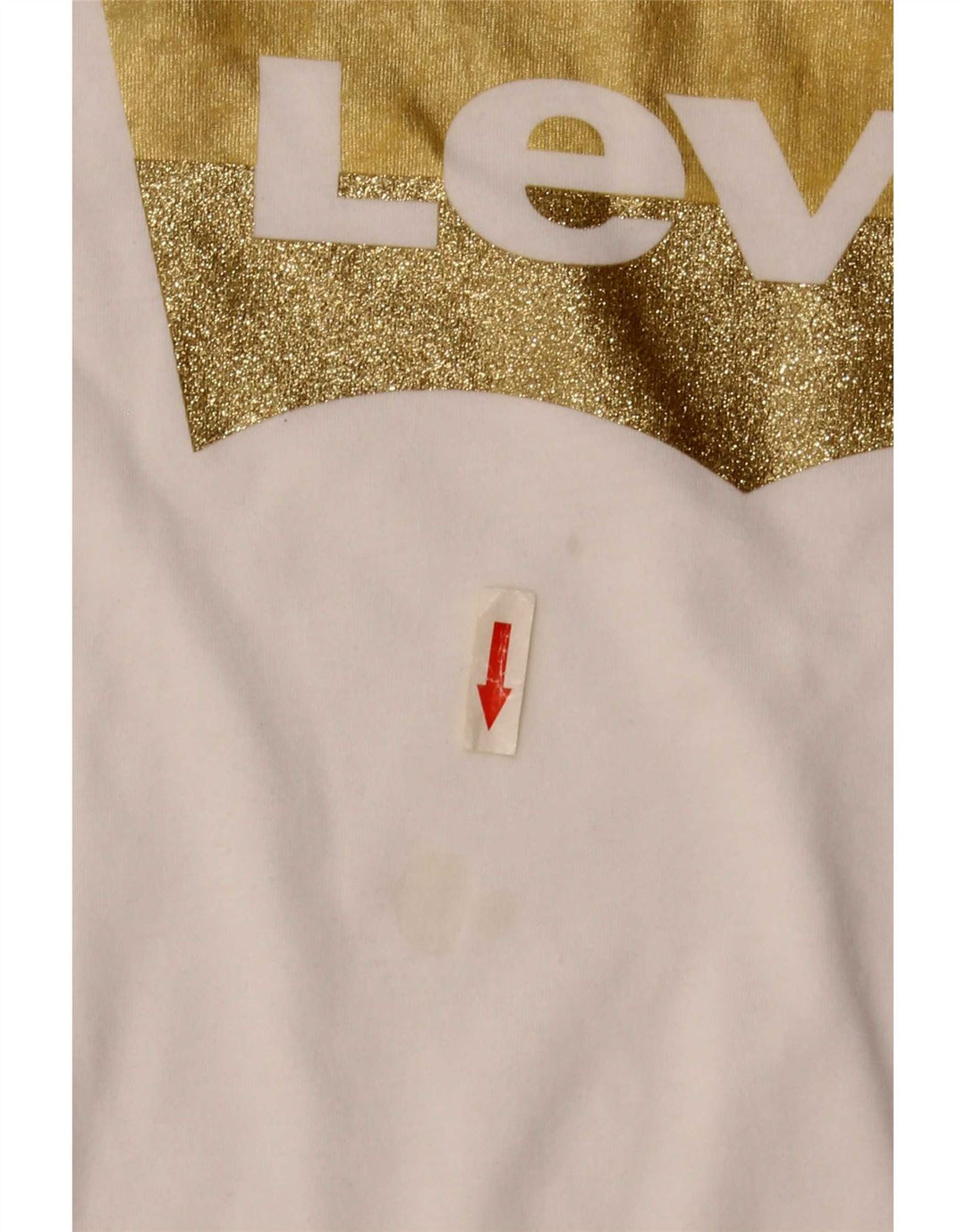 Levi's Womens Graphic T-Shirt Top UK 10 Small White