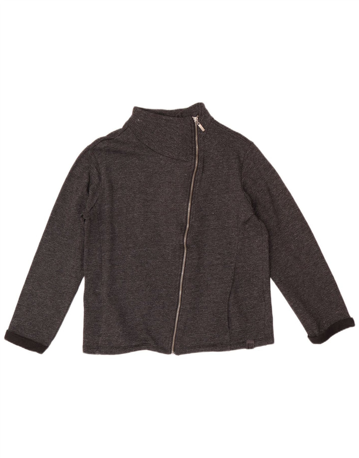Freddy Veste de survêtement surdimensionnée pour femme UK 10 Small Gris Coton