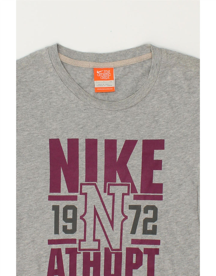 NIKE Mens Graphic T-Shirt Top Small Grey Vintage Nike and Second-Hand Nike from Messina Hembry 