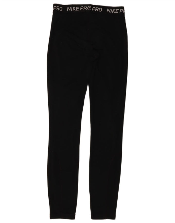 Nike Womens Graphic Leggings UK 18 XL Black Polyester