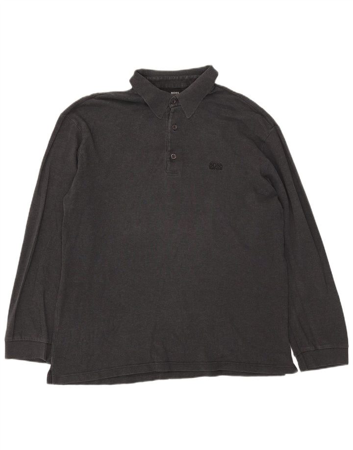 Hugo Boss Langærmet Polo Shirt til mænd 2XL Grå