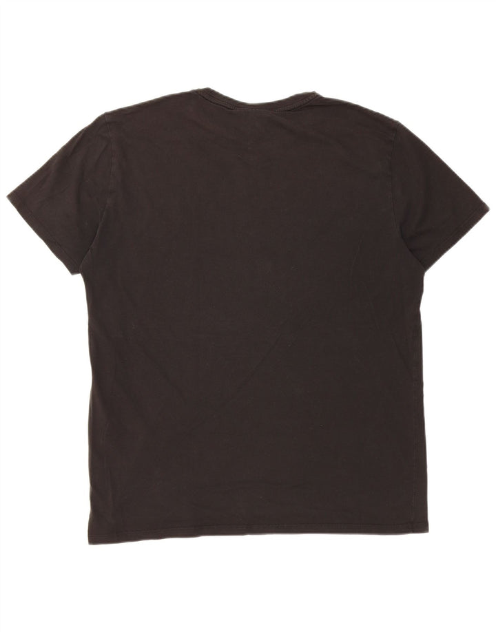 Lacoste Herre T-Shirt Top Medium Sort Bomuld