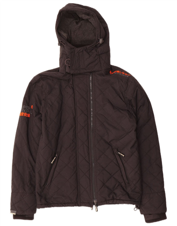 Damska wiatrówka Superdry Graphic UK 14, średnia czarna