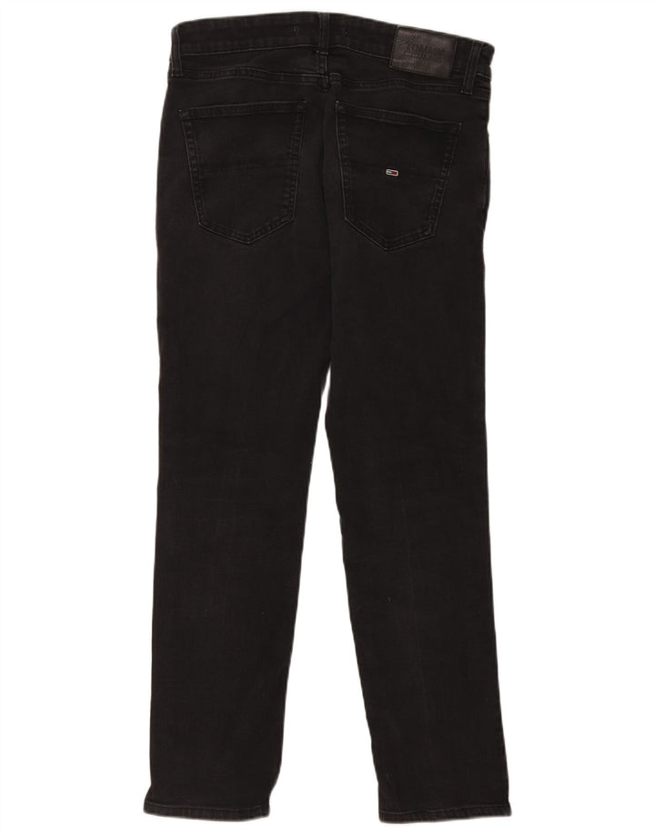 Tommy Hilfiger Mens Slim Jeans W32 L30 Black Cotton