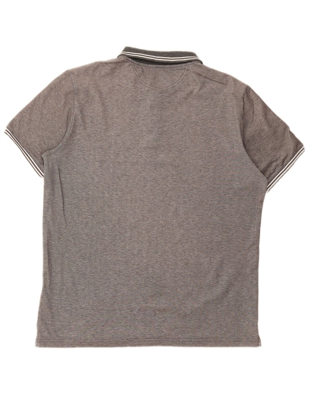 Champion Mens Easy Fit Polo Shirt Large Grey Striped