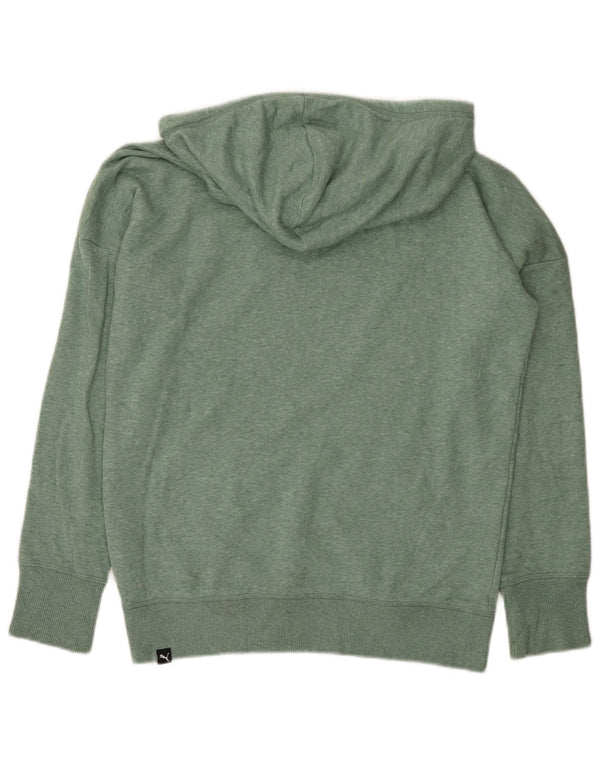 Puma Damen Kapuzenpullover UK 18 XL Grün gefleckte Baumwolle