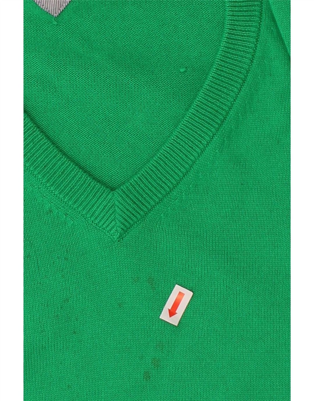 TOMMY HILFIGER Mens V-Neck Jumper Sweater Large Green Cotton Vintage Tommy Hilfiger and Second-Hand Tommy Hilfiger from Messina Hembry 