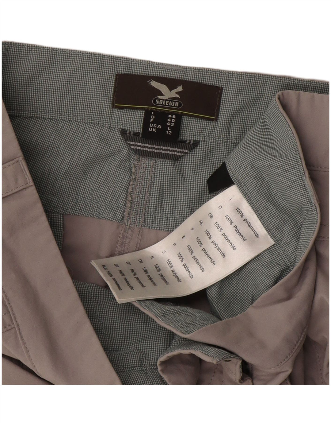 SALEWA Womens Casual Shorts UK 12 Medium W34  Grey Polyamide