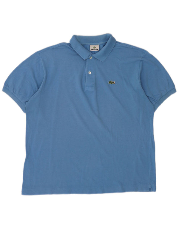 Lacoste Mens Polo Shirt Size 5 Large Blue Cotton