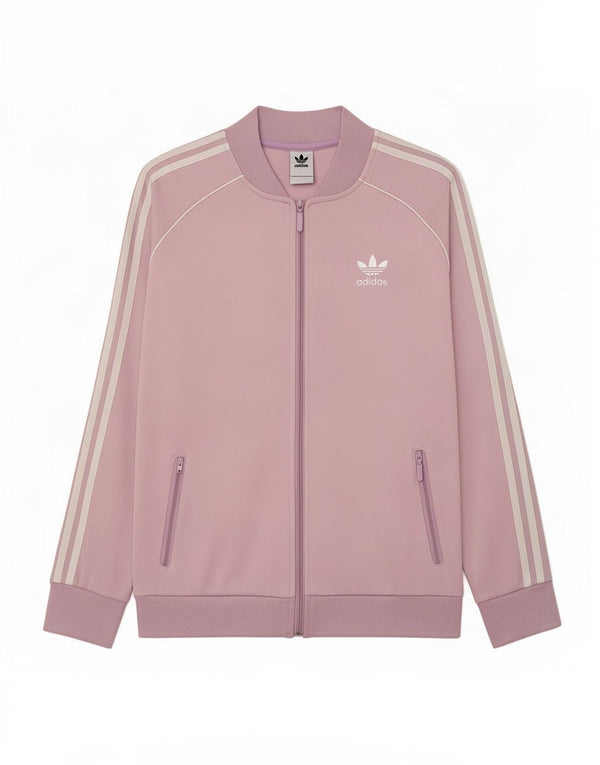 Giacca da tuta da donna Adidas UK 14 grande cotone viola
