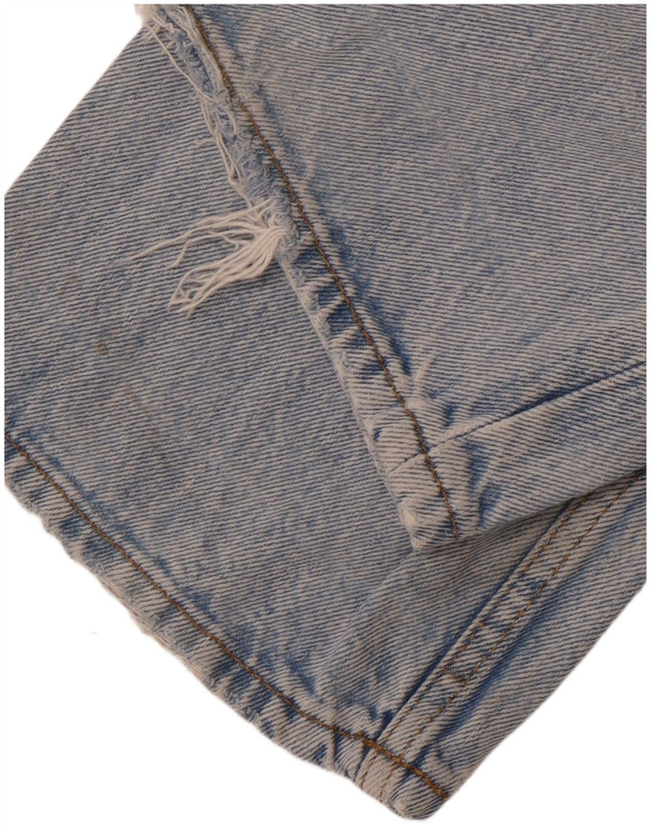 ZARA Mens Distressed Straight Jeans EU 38 Small W30 L30 Blue