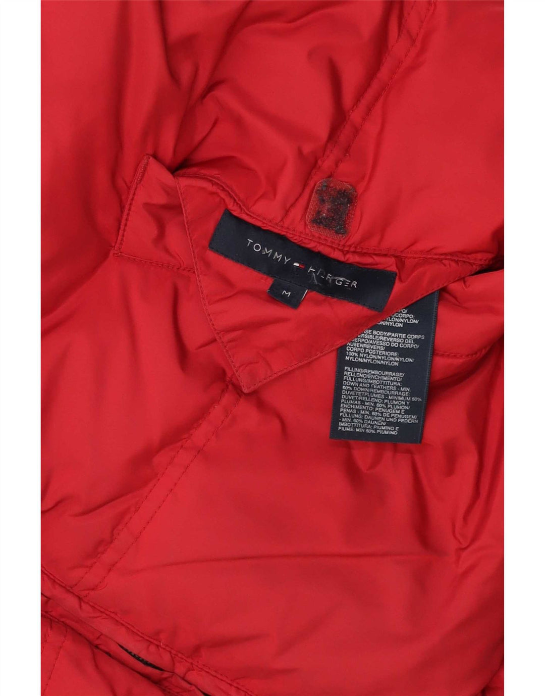 Tommy Hilfiger Chaleco acolchado reversible para hombre UK 38 Poliéster rojo mediano