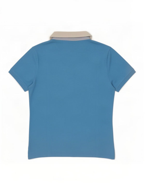 Polo da donna Aeronautica Militare UK 12 Cotone color block blu medio