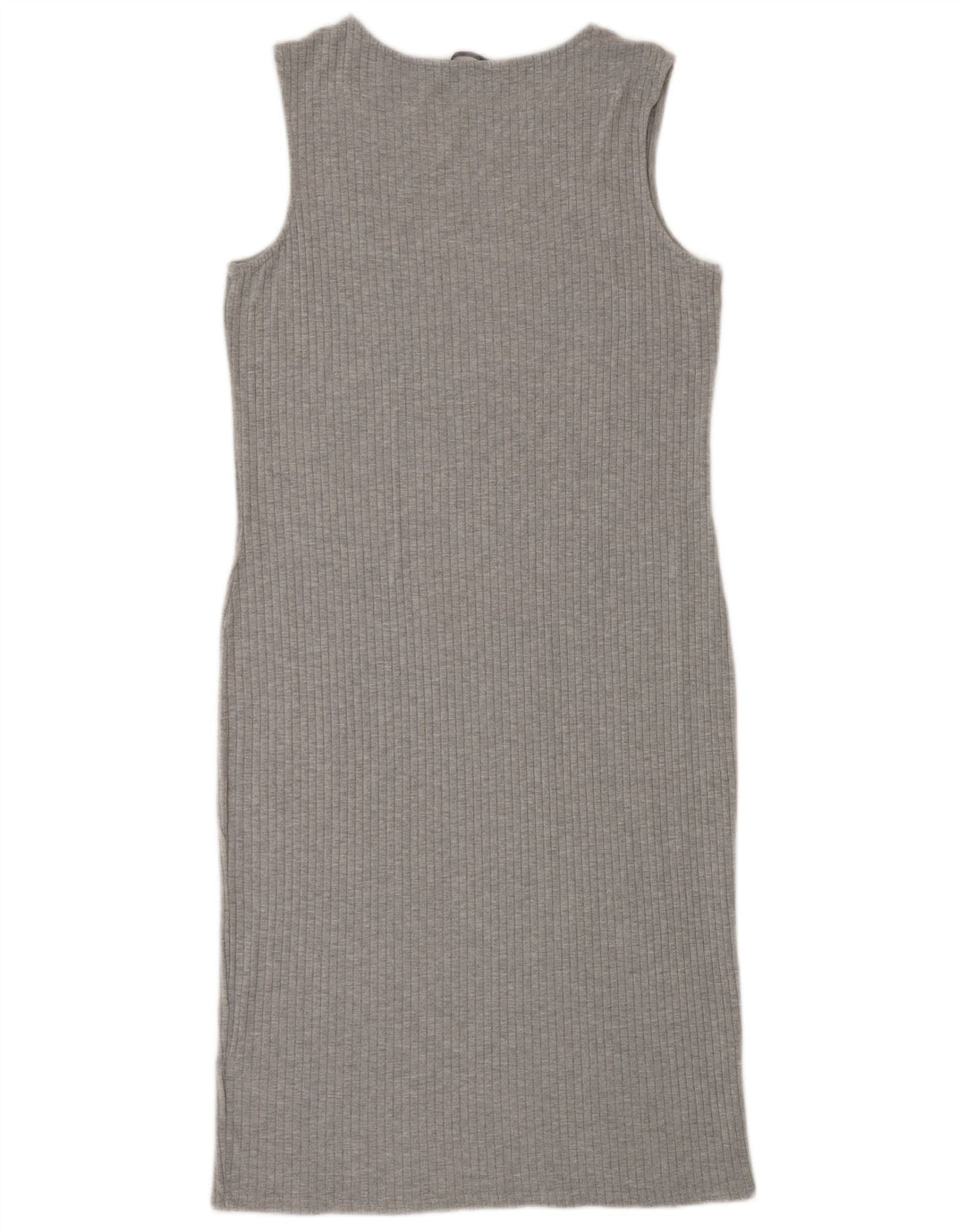 Marks & Spencer Womens Sleeveless Bodycon Dress UK 12 Medium Grey Viscose