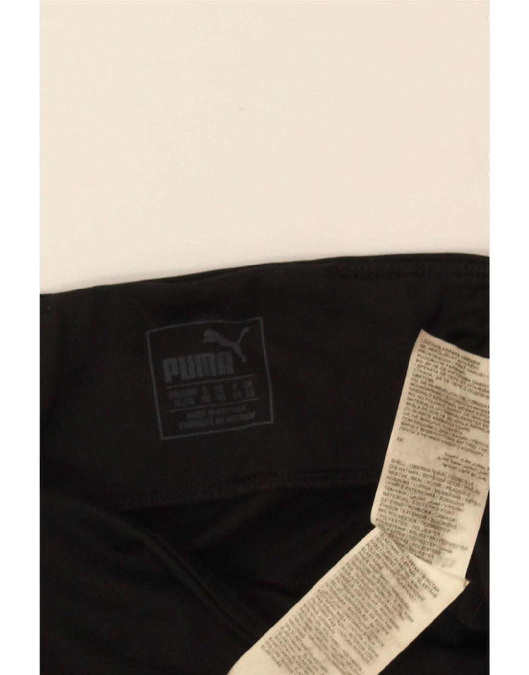 PUMA Womens Leggings UK 16 Large Black Polyester