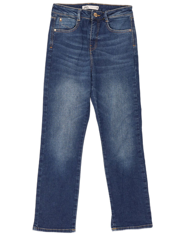 Женские прямые джинсы Zara EU 36 XS W26 L26, синий хлопок