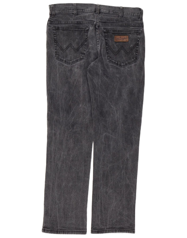 Blugi drepte stretch pentru bărbați Wrangler Texas W34 L32 bumbac gri