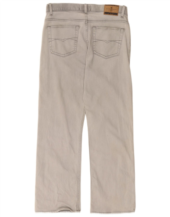Marks & Spencer Mens Blue Harbour Straight Jeans W34 L29 Grey Cotton