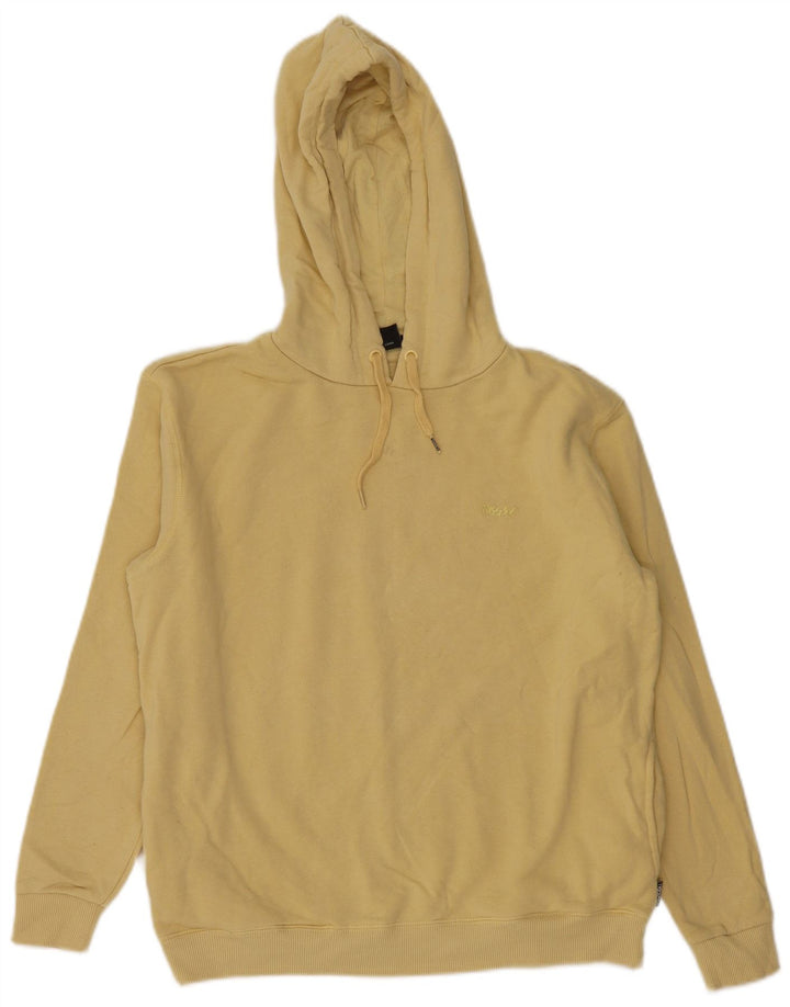 MOSSIMO Womens Oversized Hoodie Jumper US 12 Large Yellow Cotton