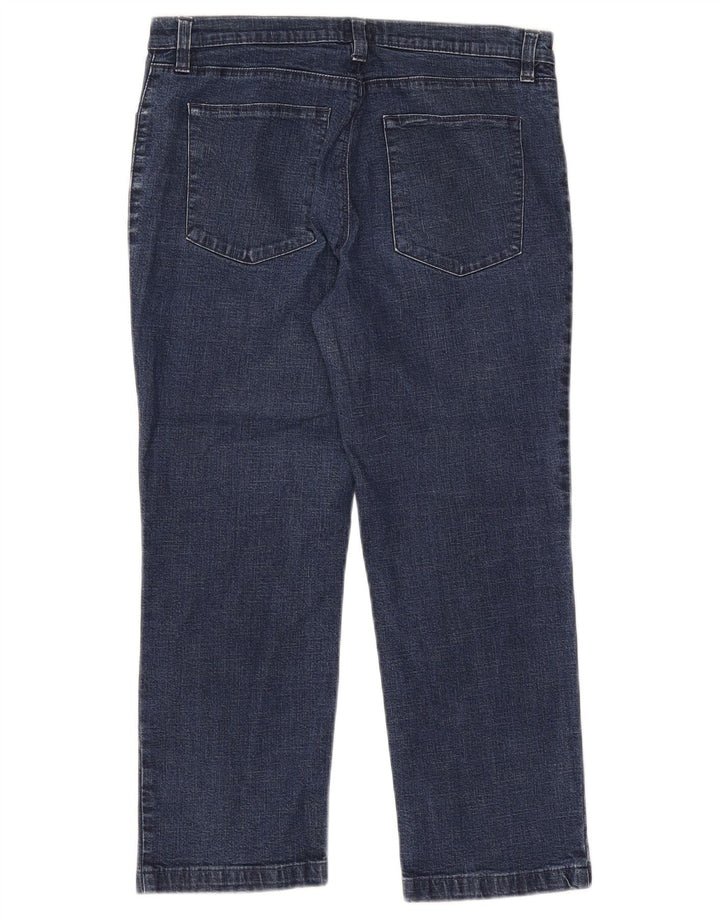 Calvin Klein Dame Capri Jeans W30 L21 Marineblå Bomuld