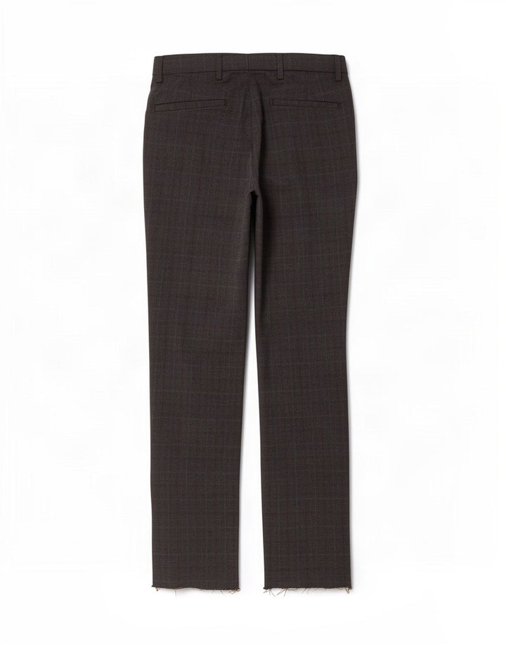 Marks & Spencer Chinobukser til mænd W30 L33 brun ternet polyester