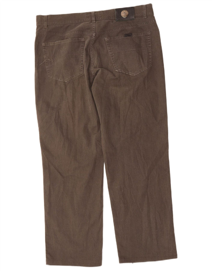 Calça masculina reta casual TRUSSARDI W38 L29 algodão marrom