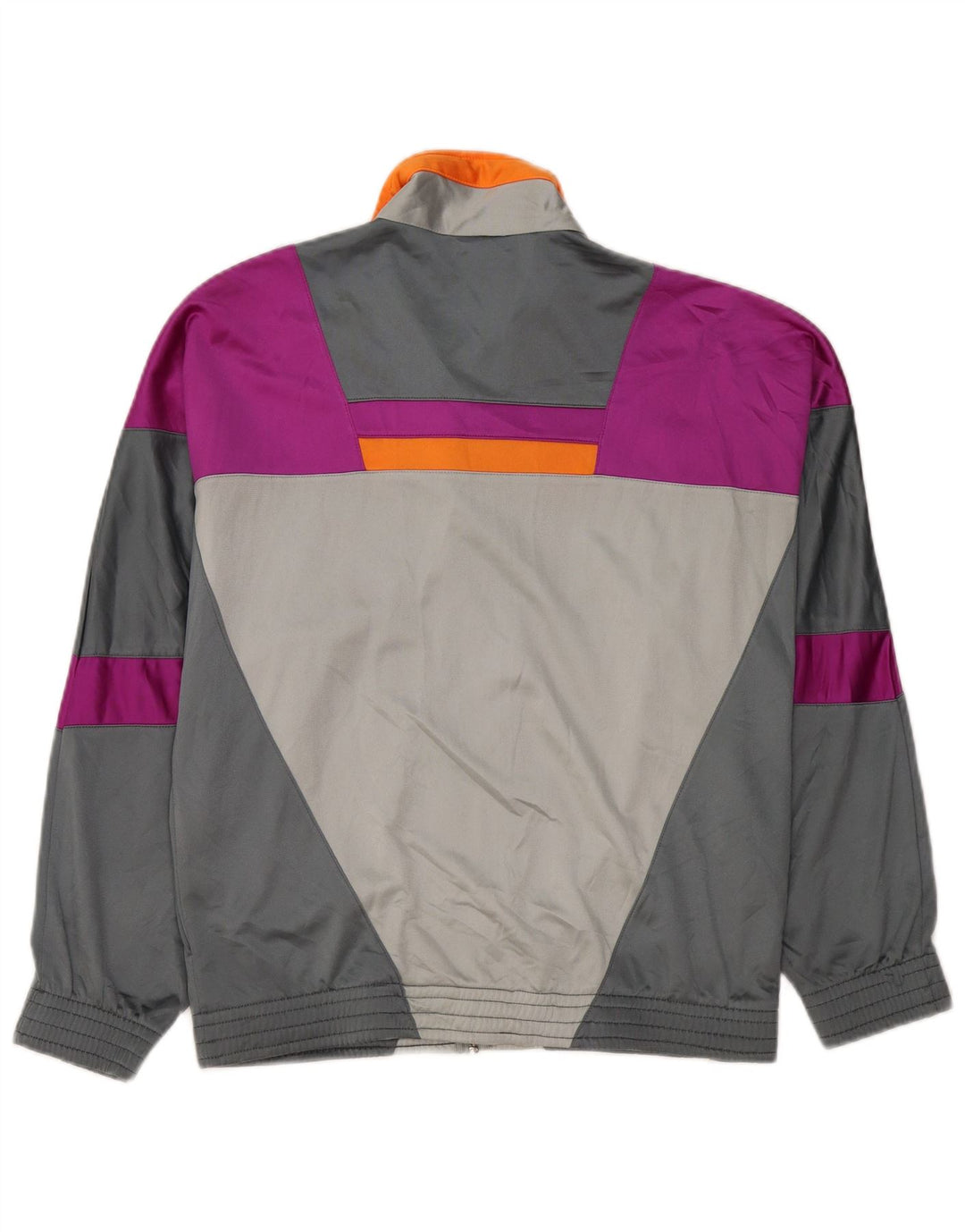 LOTTO Herren-Trainingsanzug-Oberteil, Jacke, klein, graues Farbblock-Polyester