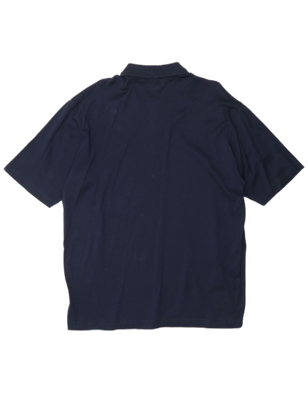 SEA & SKY Mens Polo Shirt Large Navy Blue Cotton