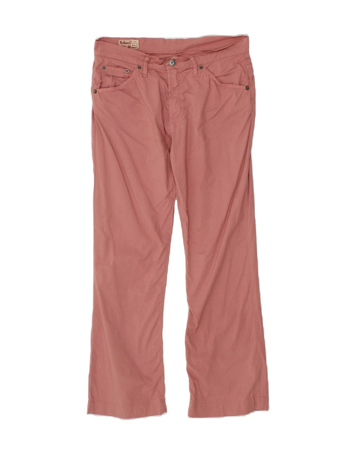 MARLBORO CLASSICS Womens Straight Casual Trousers W29 L27 Pink Cotton Vintage Marlboro Classics and Second-Hand Marlboro Classics from Messina Hembry 