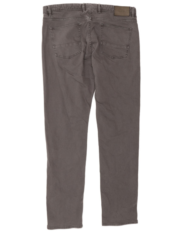 Massimo Dutti Mens Slim Jeans EU 46 XL W36 L32 Grey Cotton