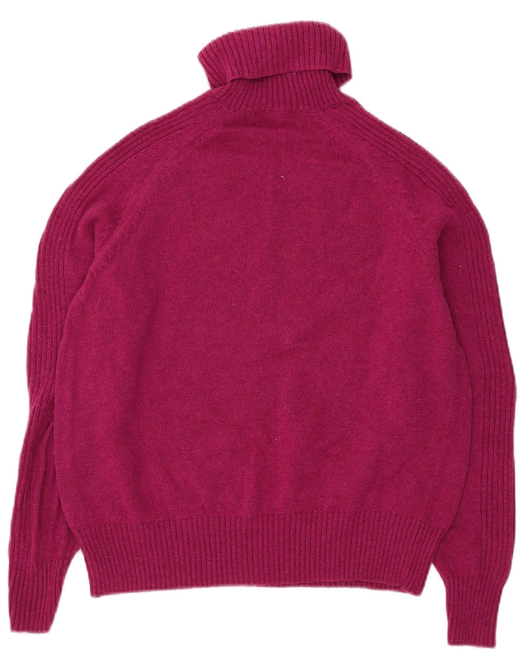 Marks & Spencer Womens Roll Neck Jumper Sweater UK 16 Large  Pink Lambswool