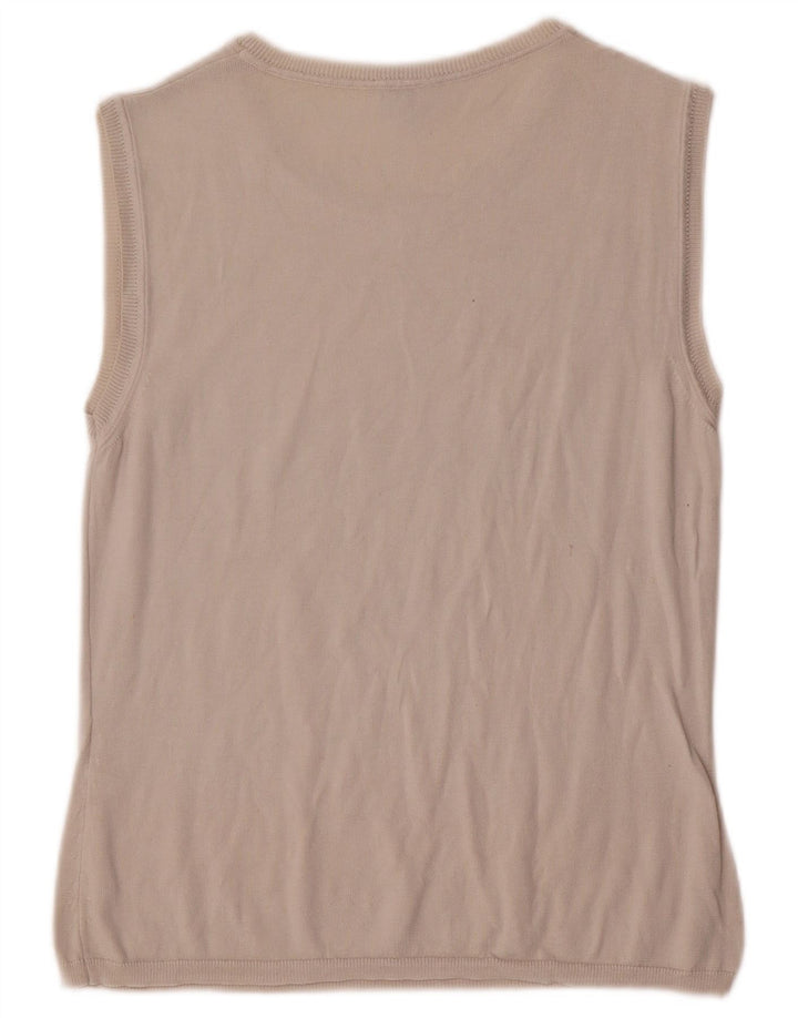 Calvin Klein Jeans Womens Vest Tank Top UK 12 Medium Grey