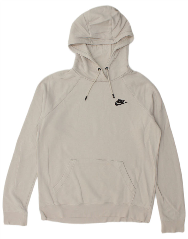 Nike Mens Hoodie Jumper Small White Cotton