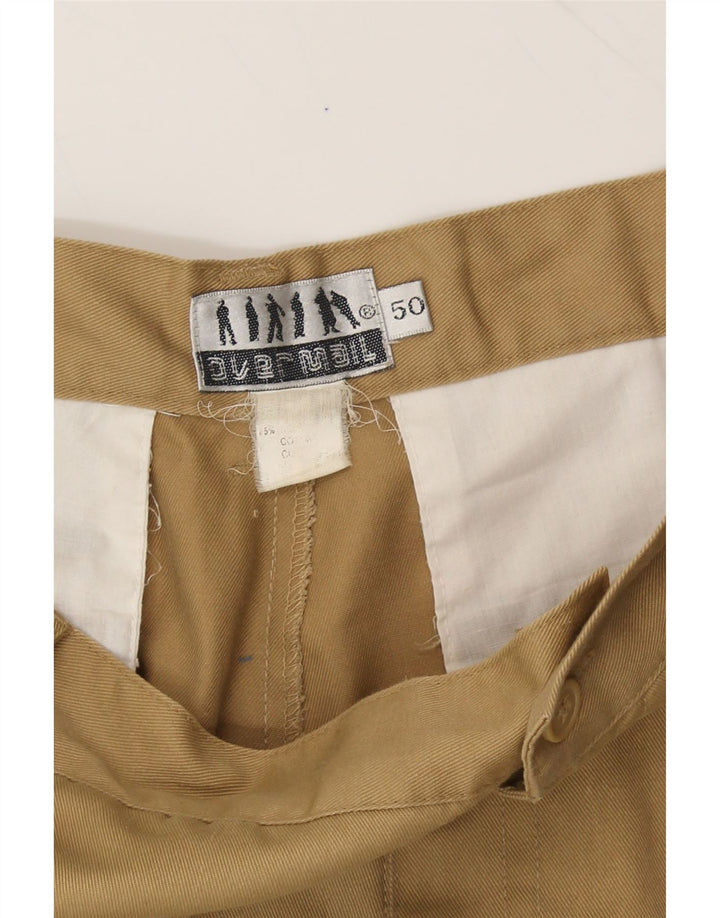 VINTAGE Mens Cargo Shorts IT 50 Large W34 Khaki Cotton Vintage Vintage and Second-Hand Vintage from Messina Hembry 