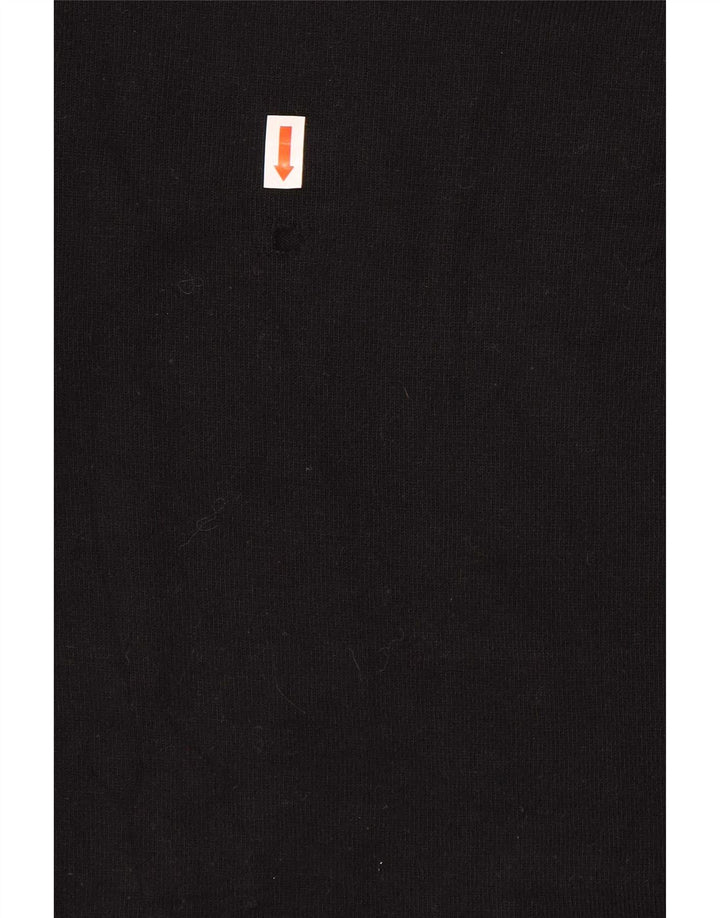 Zara Mens Crew Neck Jumper Sweater Large Black