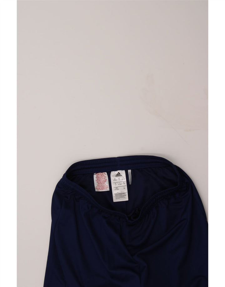 ADIDAS Boys Climalite Sport Shorts 13-14 Years Navy Blue Polyester Vintage Adidas and Second-Hand Adidas from Messina Hembry 