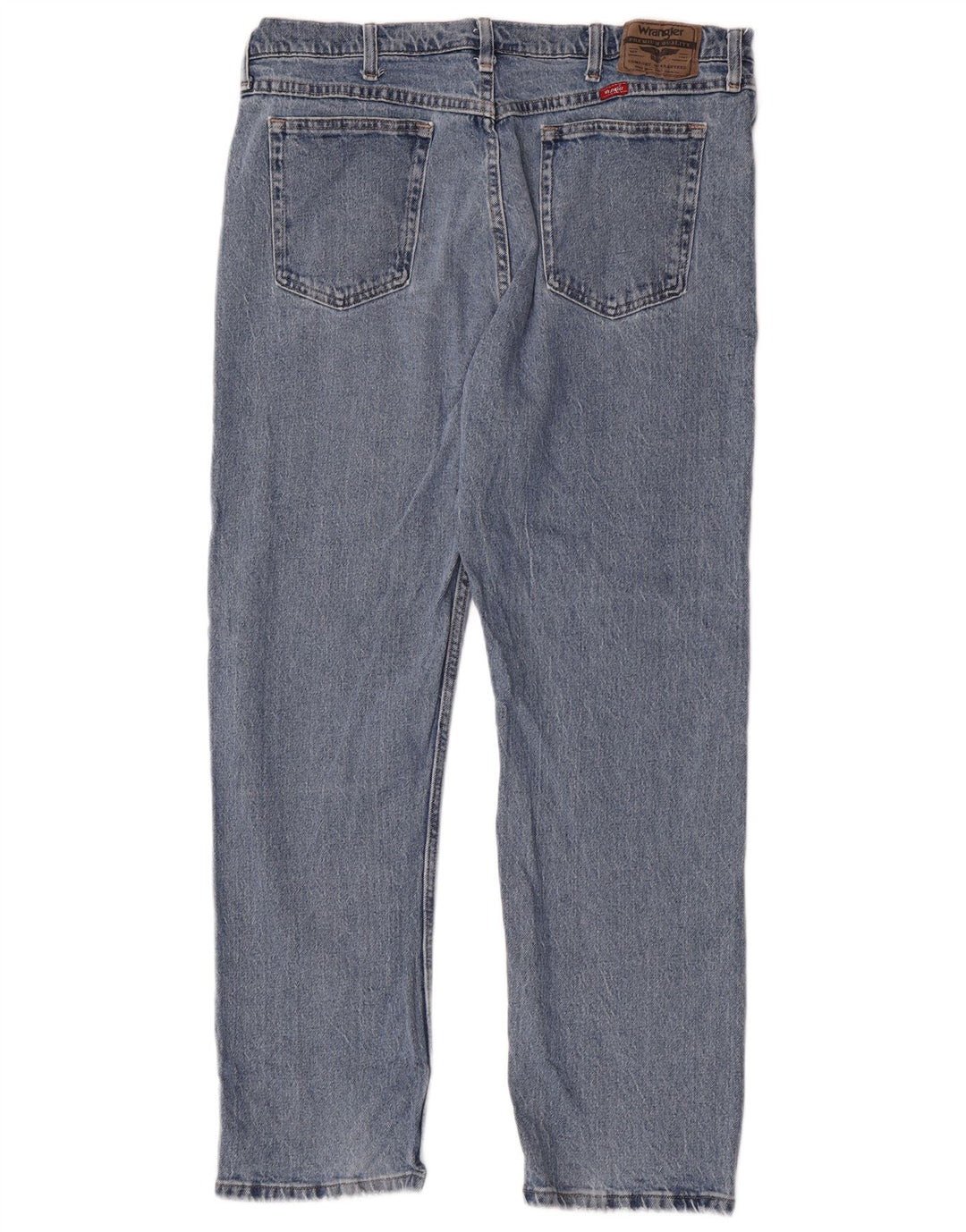 Wrangler Mens Straight Jeans W38 L30 Blue Cotton