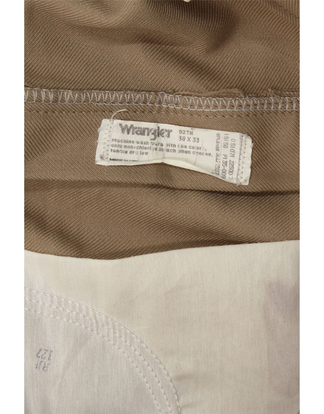 WRANGLER Herren-Anzughose, gerade, W38, L30, beige, Polyester